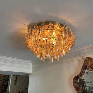 Chiaravalle Glass Flushmount 17"24" - Arialamps