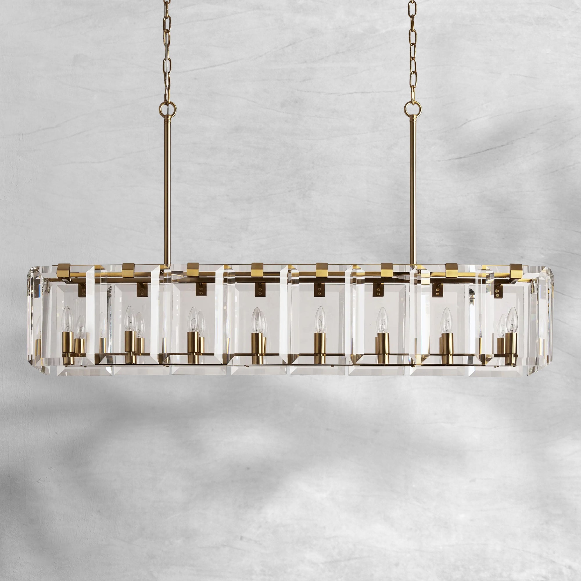 Amaya Rectangular Chandelier 12/16 Light