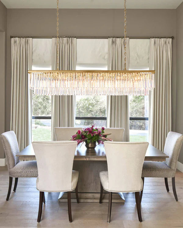 1920s Odaon Art Deco Rectangular Chandelier 40"