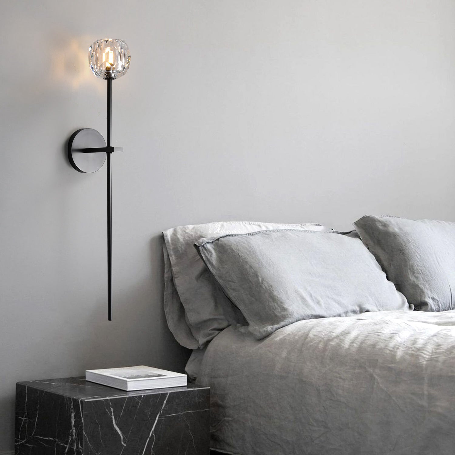 Bille De Crystal Glass Grand Wall Sconce