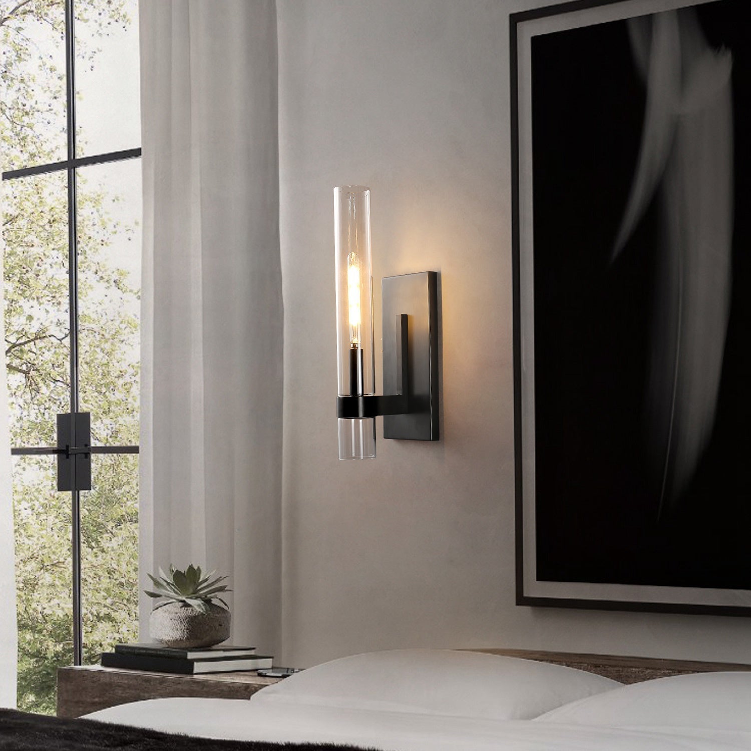 Nova Glass Grand Wall Sconce 18"H