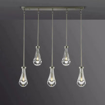 Raindrop Linear Chandelier 5-Light 36''