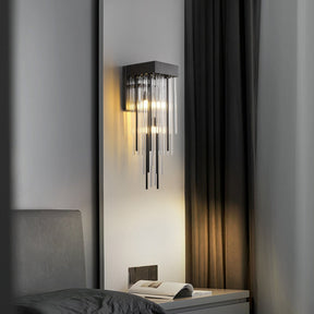 Candice Glass Brass Wall Sconce,Bedroom Wall Lamps Fixture