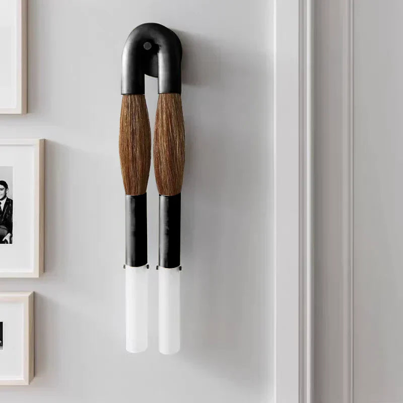 Double Head Antonia Horsehair Sconce