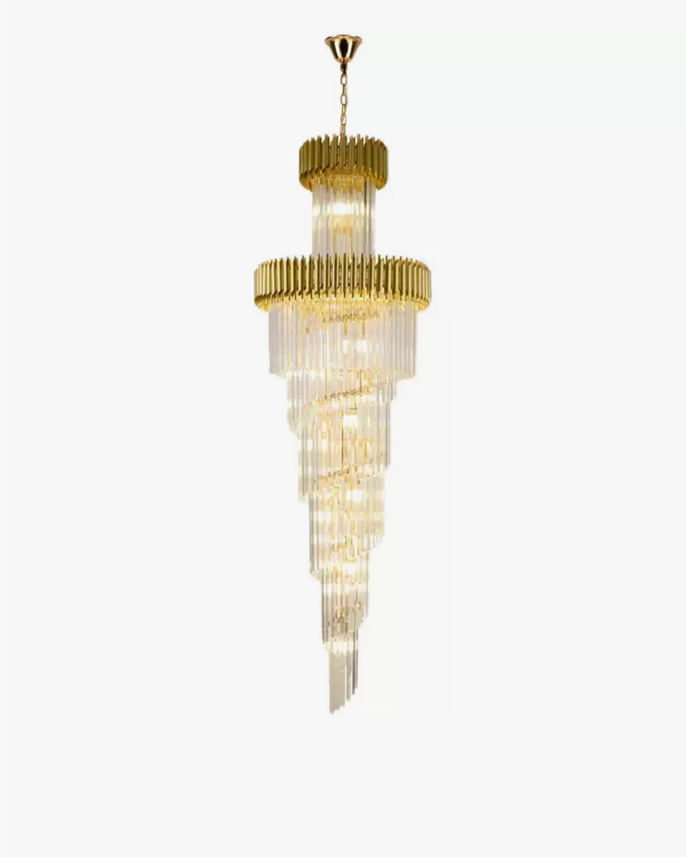 Aria Cascading Crystal Prism Chandelier