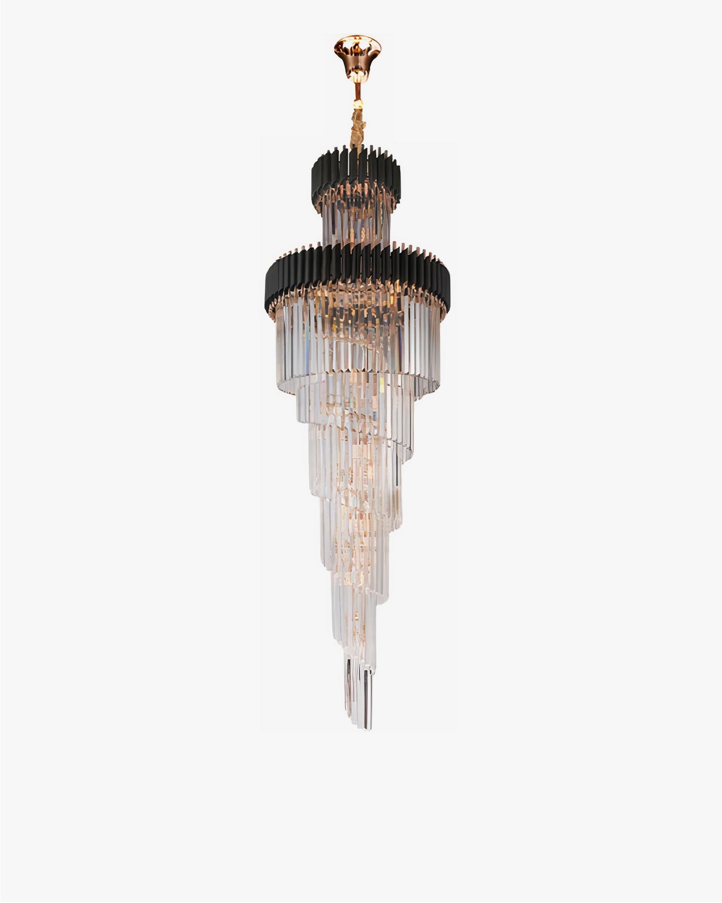 Aria Cascading Crystal Prism Chandelier