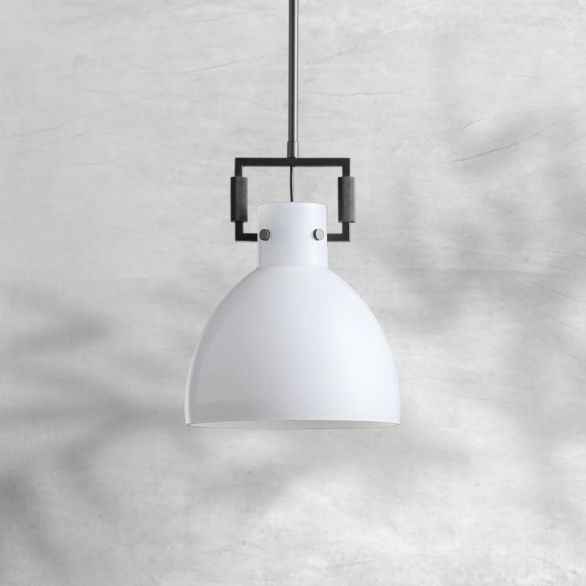 Machine Milk Glass Cloche Pendant 10"14"18"