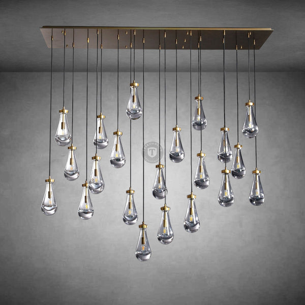 Raindrop Rectangular Chandelier