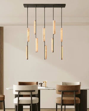 Auduban Alabaster Linear Chandelier - Arialamps