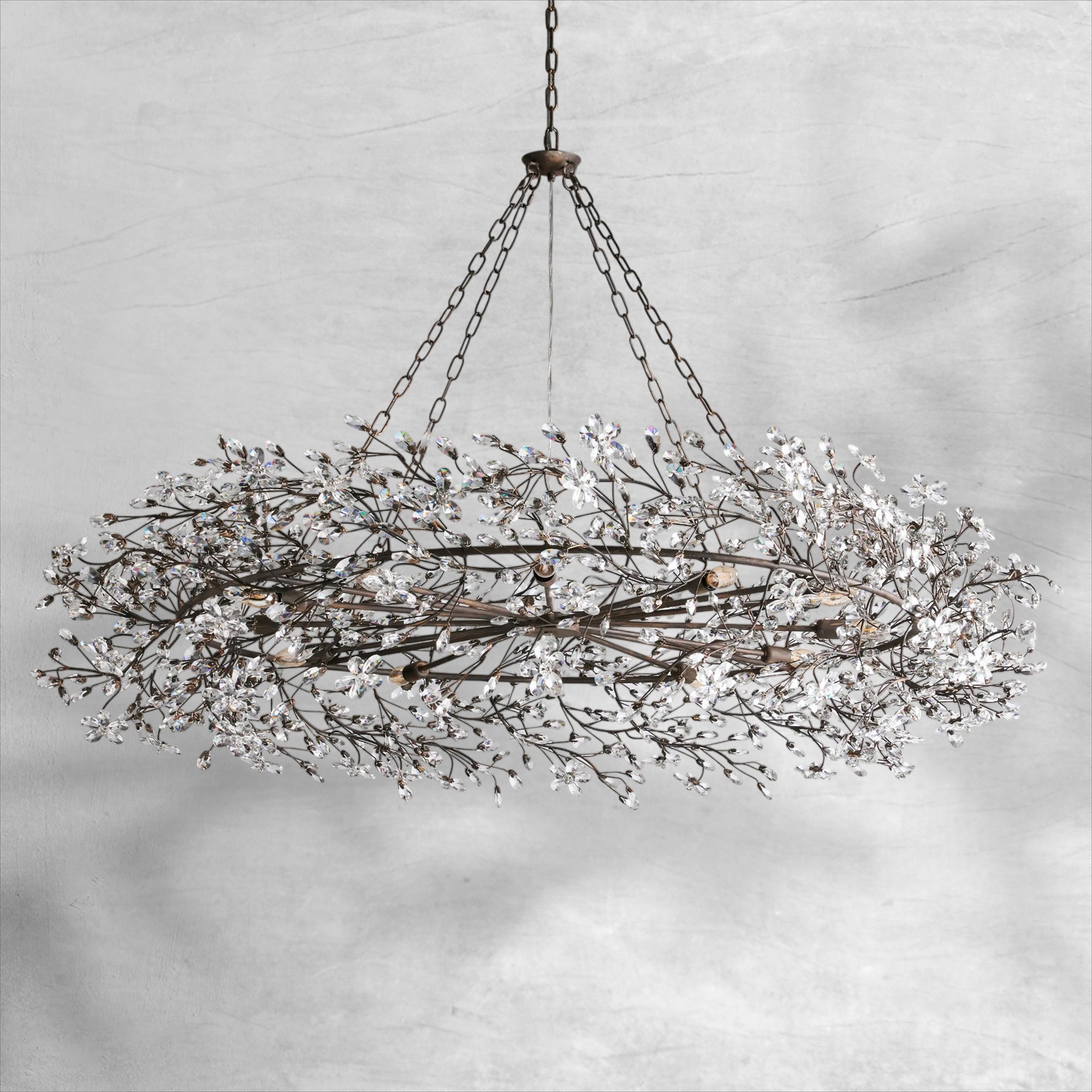 Fiore Crown Chandelier 39" 48" 60"