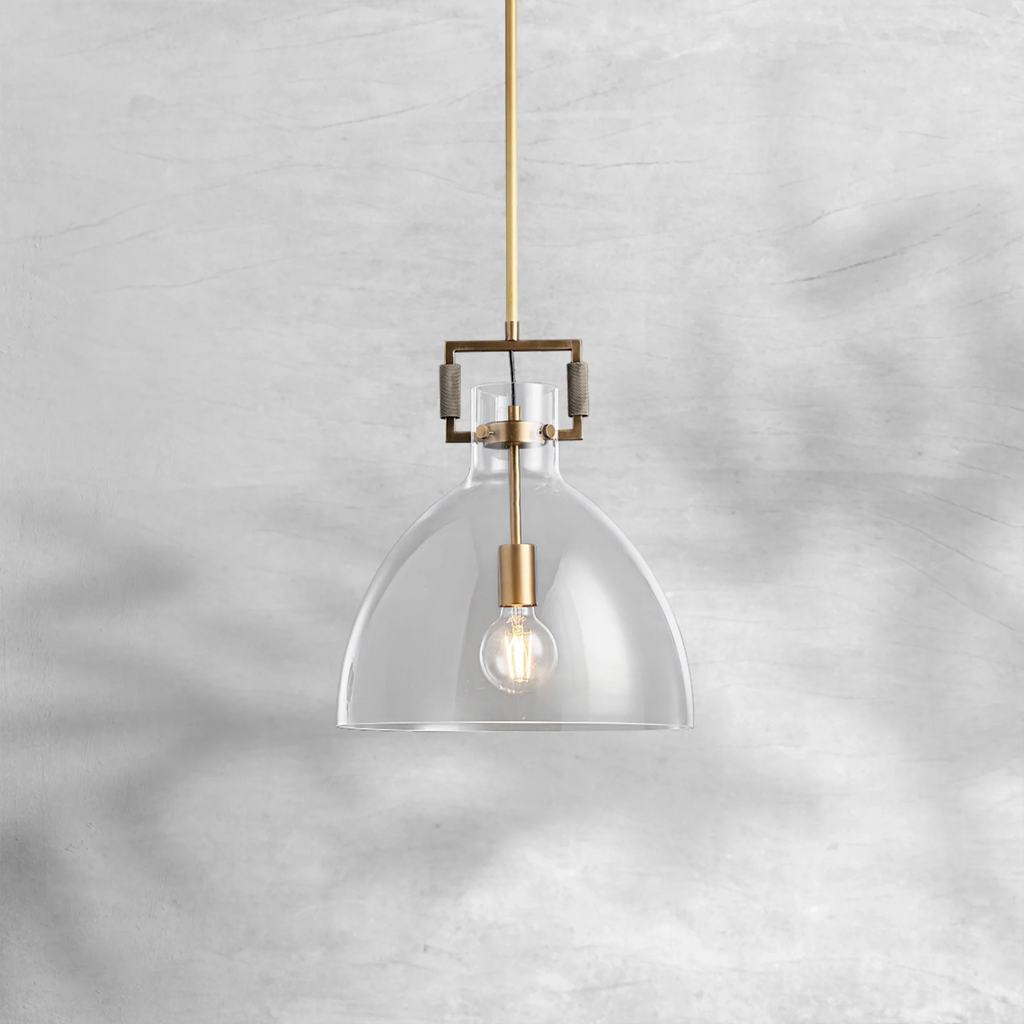 Machine Glass Cloche Pendant 10" 14" 18"