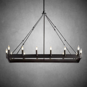Dania Series Luxury Vintage Filament Round Chandelier, Classic Chandelier Lighting Fixture