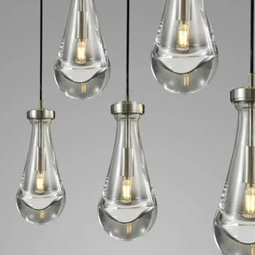 Raindrop Linear Chandelier 5-Light 36''