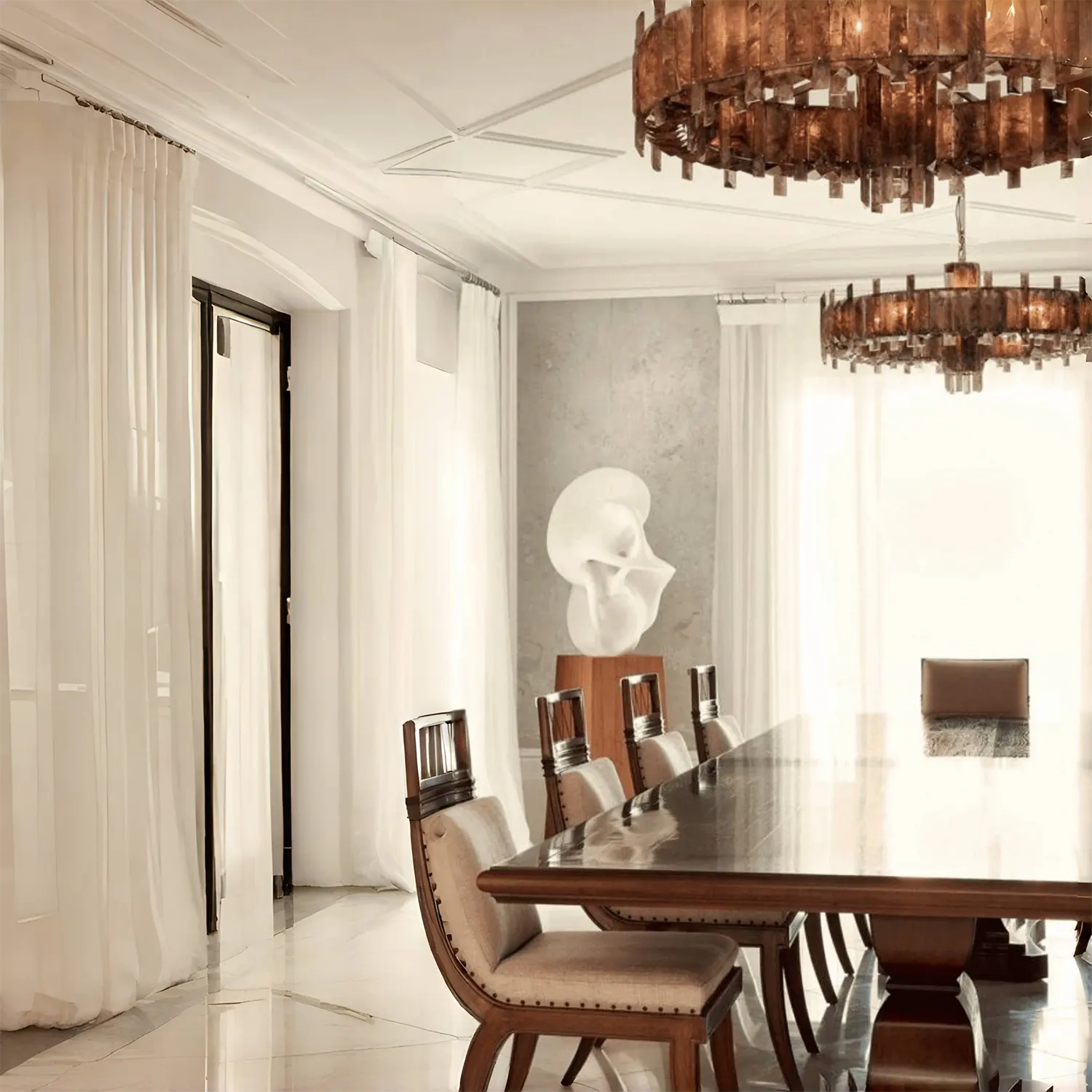 Saturn chandelier