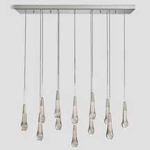 Soltaire Linear Chandelier 37'' 70''W