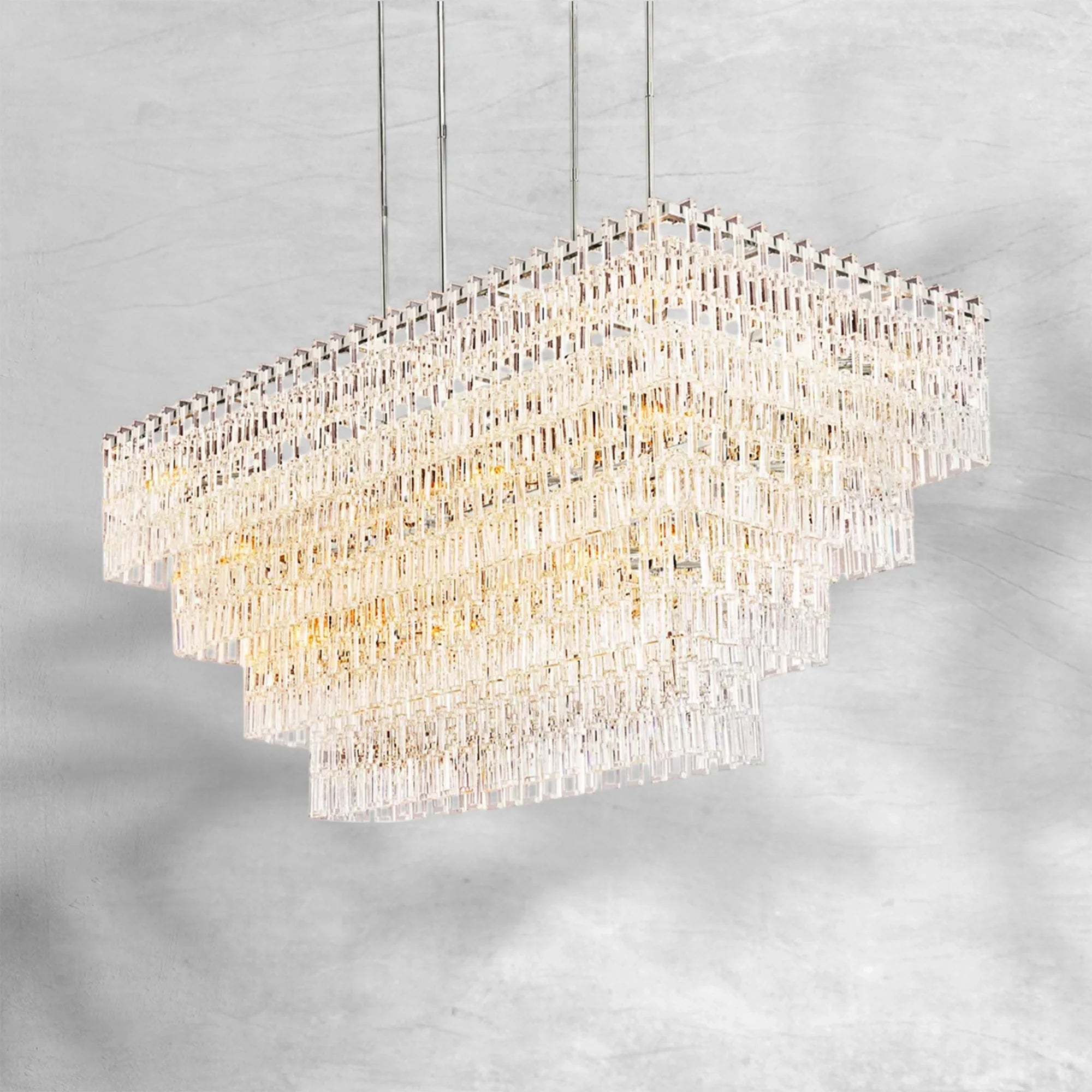Marigan Multi-Tier Rectangular Chandelier 60" 72"