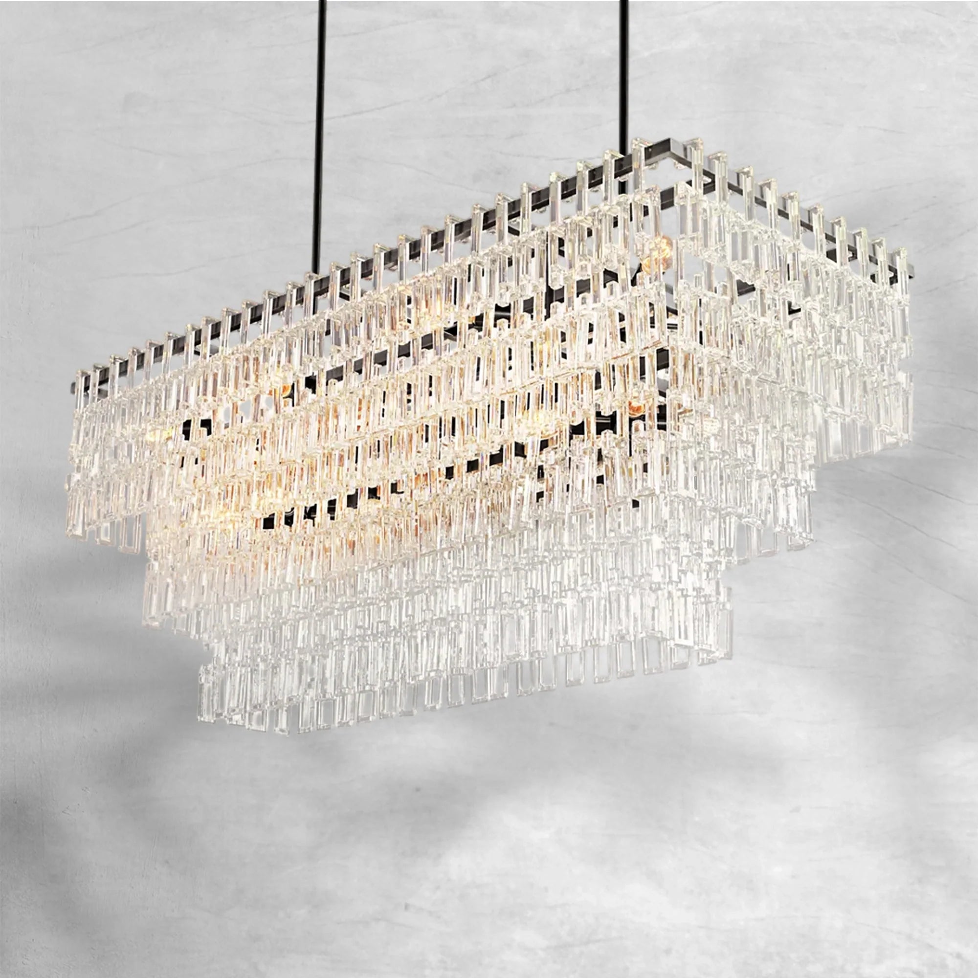 Marigan Multi-Tier Rectangular Chandelier 60" 72"