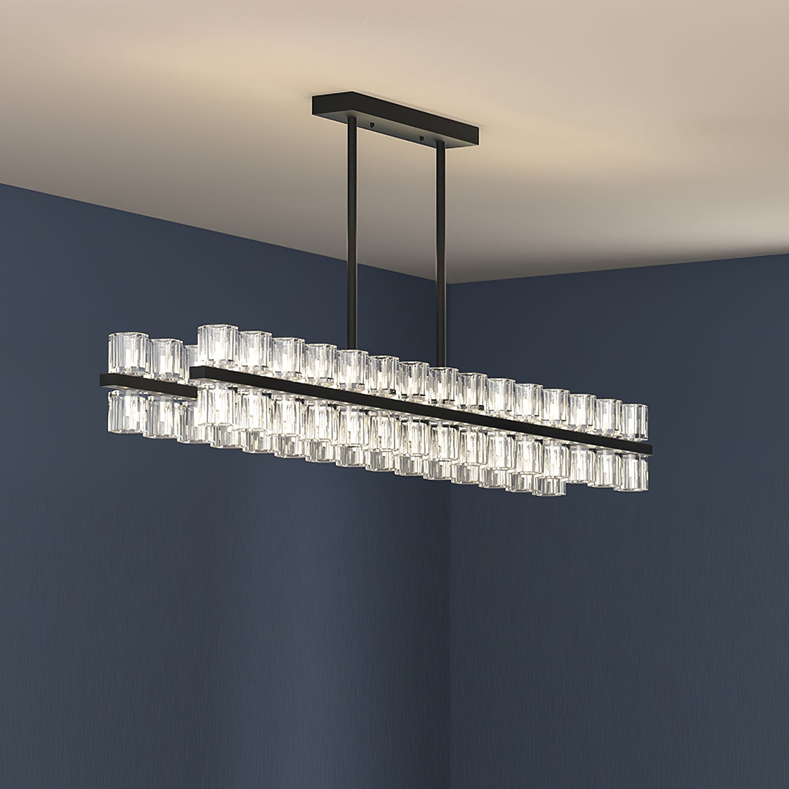 Reger Crystal Rectangular Chandelier48" 54" 72"