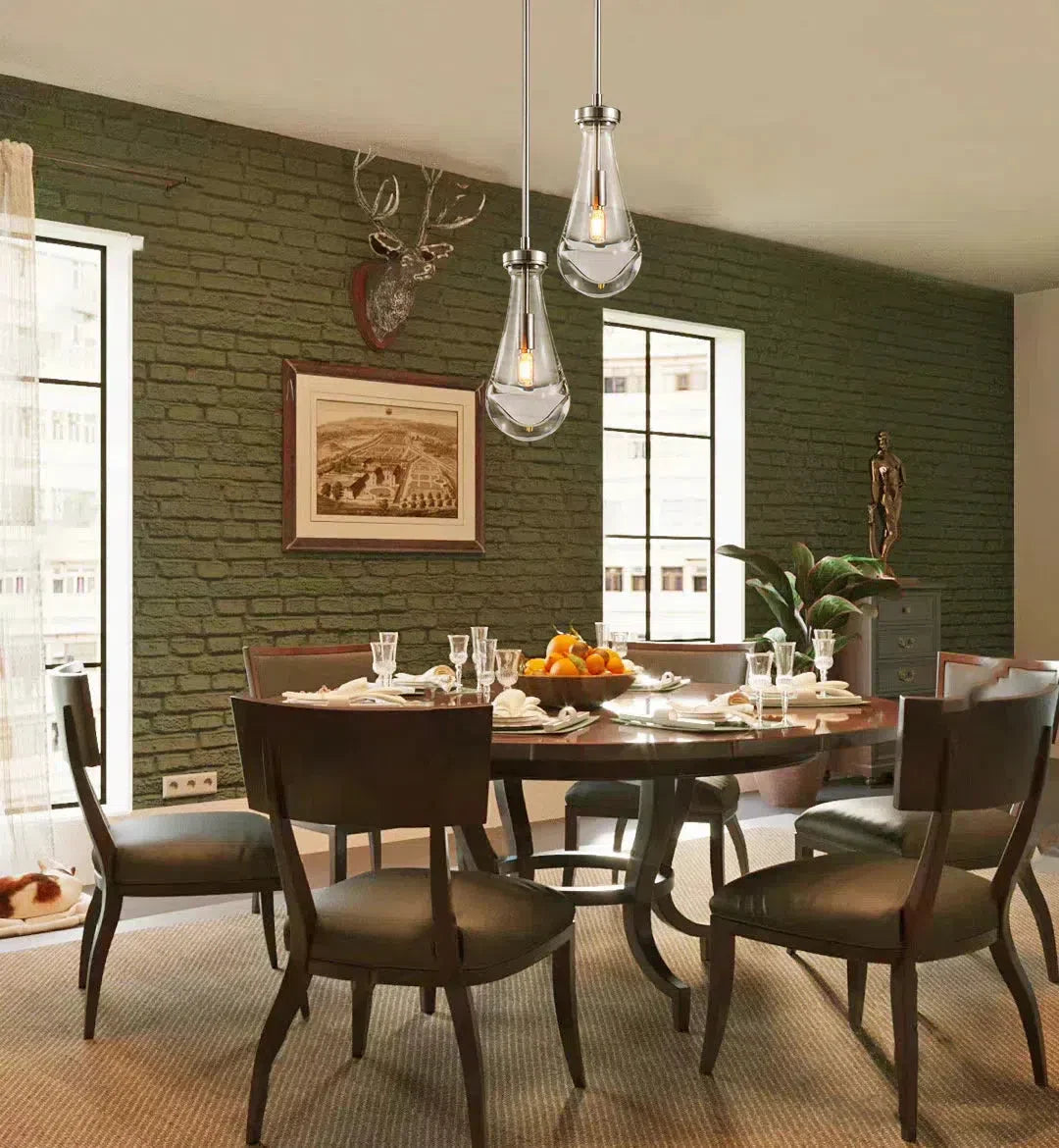 Raindrop Round Chandelier 2-Light 5''