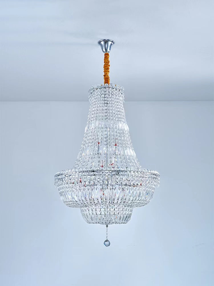 Extra Large Multi-layer Modern Light Luxury Crystal Chandelier for Living / Dining Room / Villa