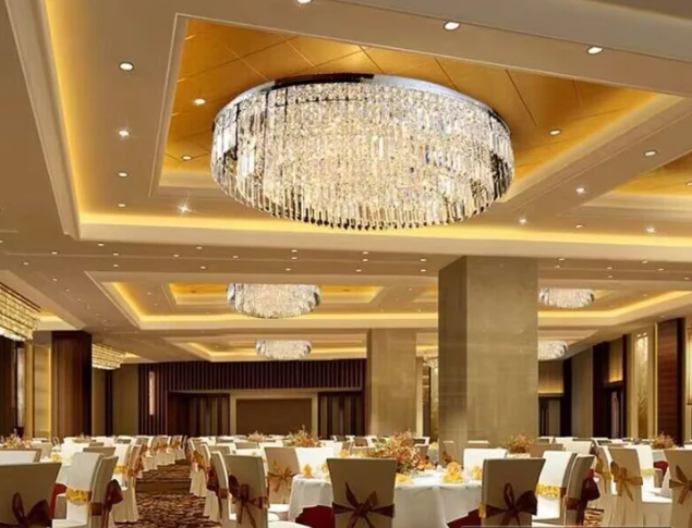 Extra Large Flush Mount Multi-tier Crystal Chandelier Modern Luxury Light Fixture For Living Room/Dining Room/Bedroom