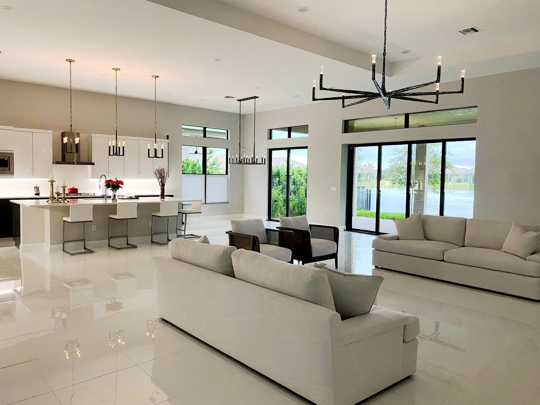 Thod Linear Chandelier 72", Luxury Interior Decoration Lamp