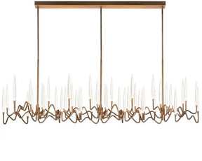 Pezzo Long Chandelier 40"W 59"W 78"W