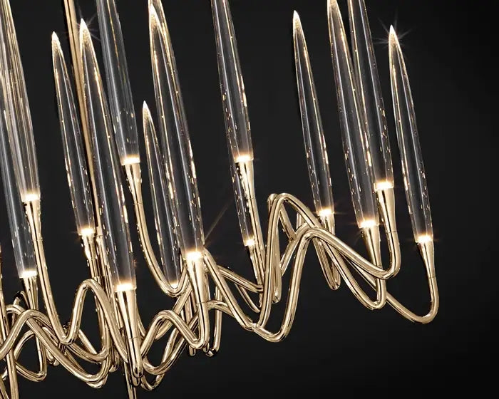 Pezzo Crystal Round Chandelier D33'' 47''  55''