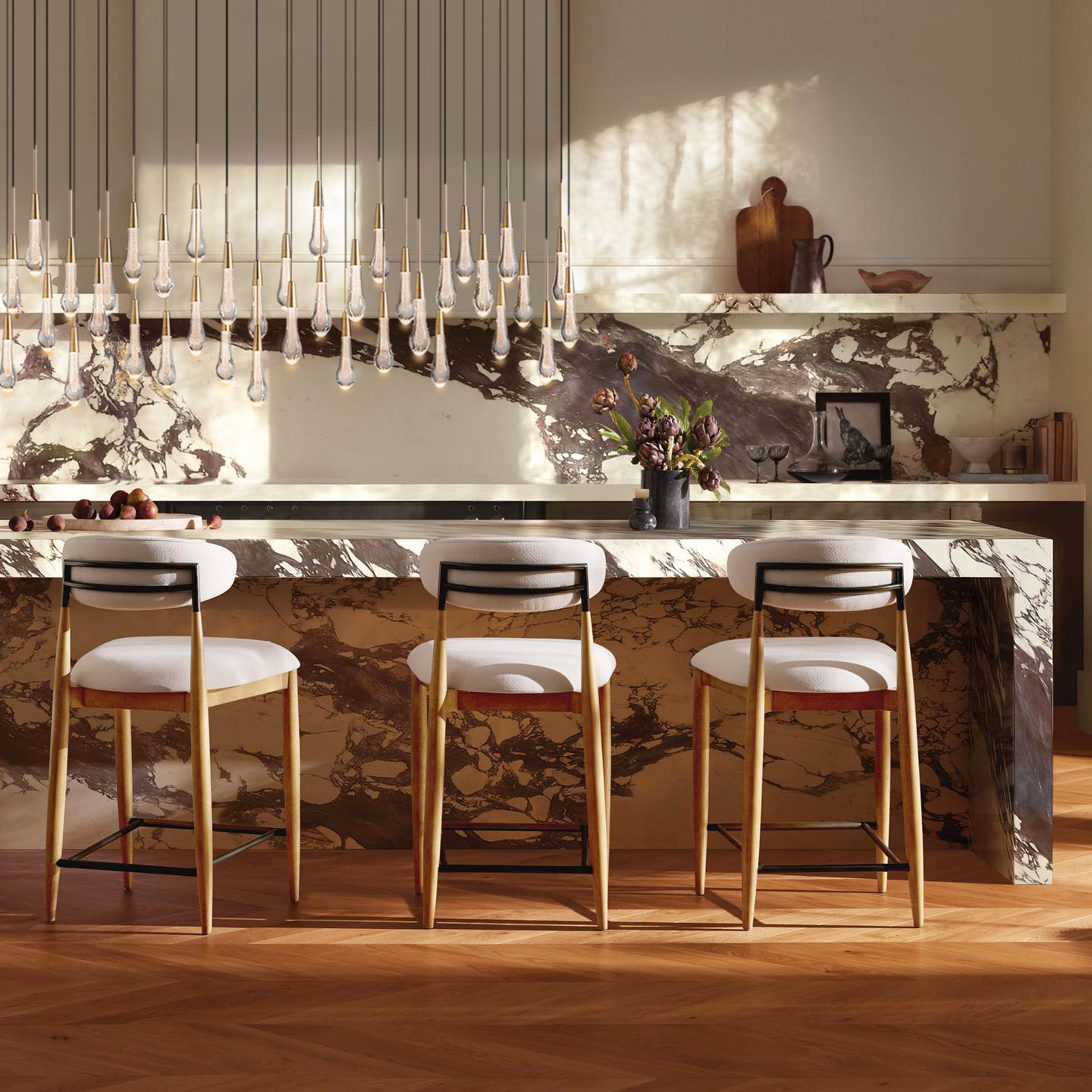 Soltaire Linear Chandelier 37"50"70"
