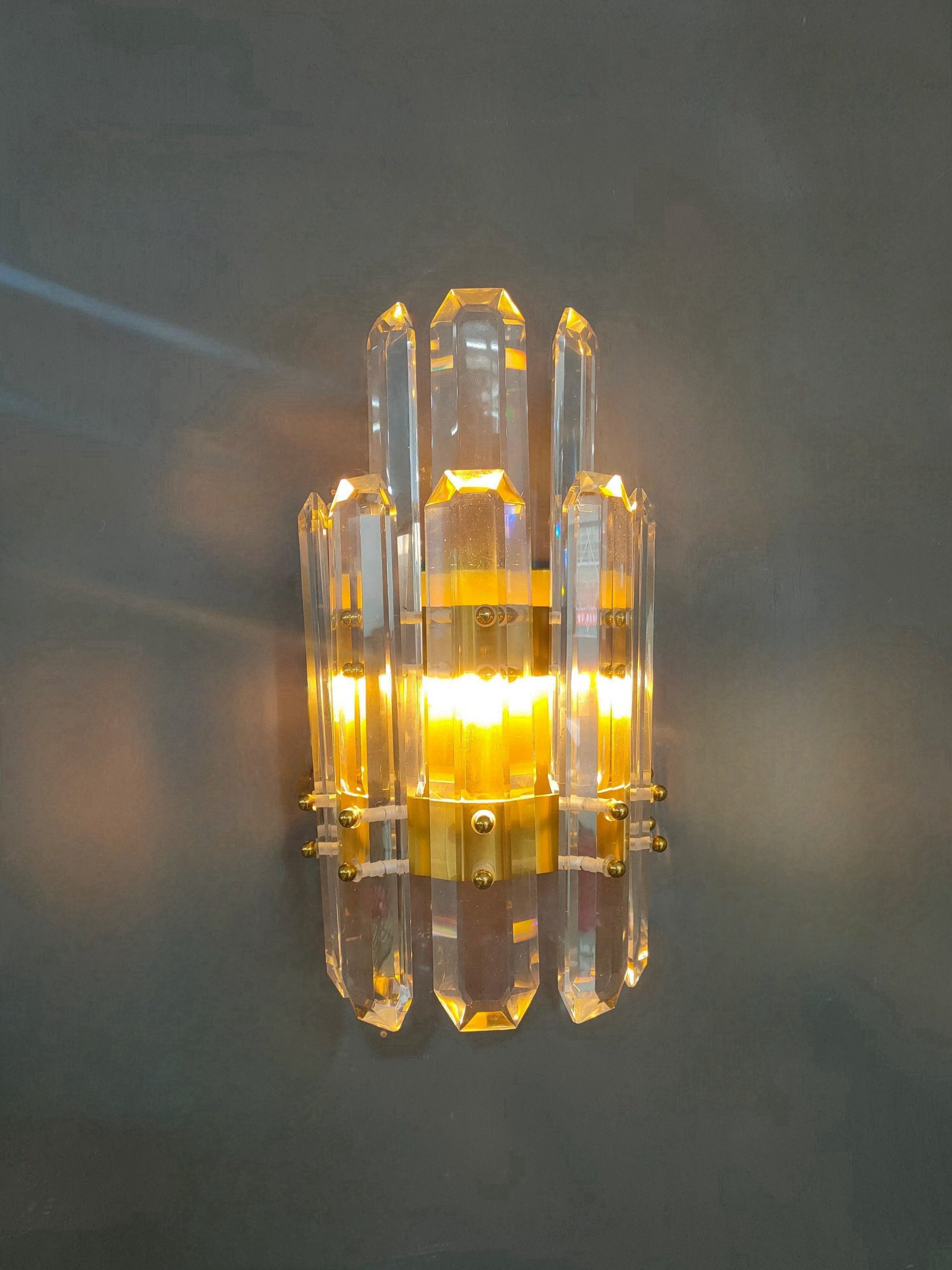Bonington Crystal  Wall Sconce