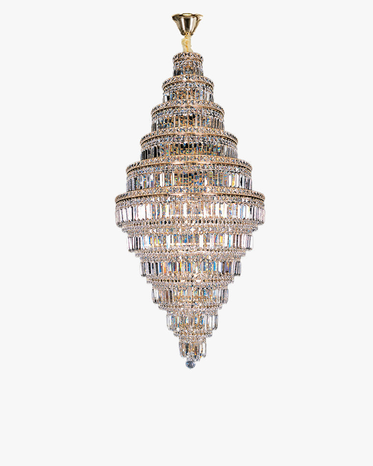 Aria Large Tiered Crystal Chandelier
