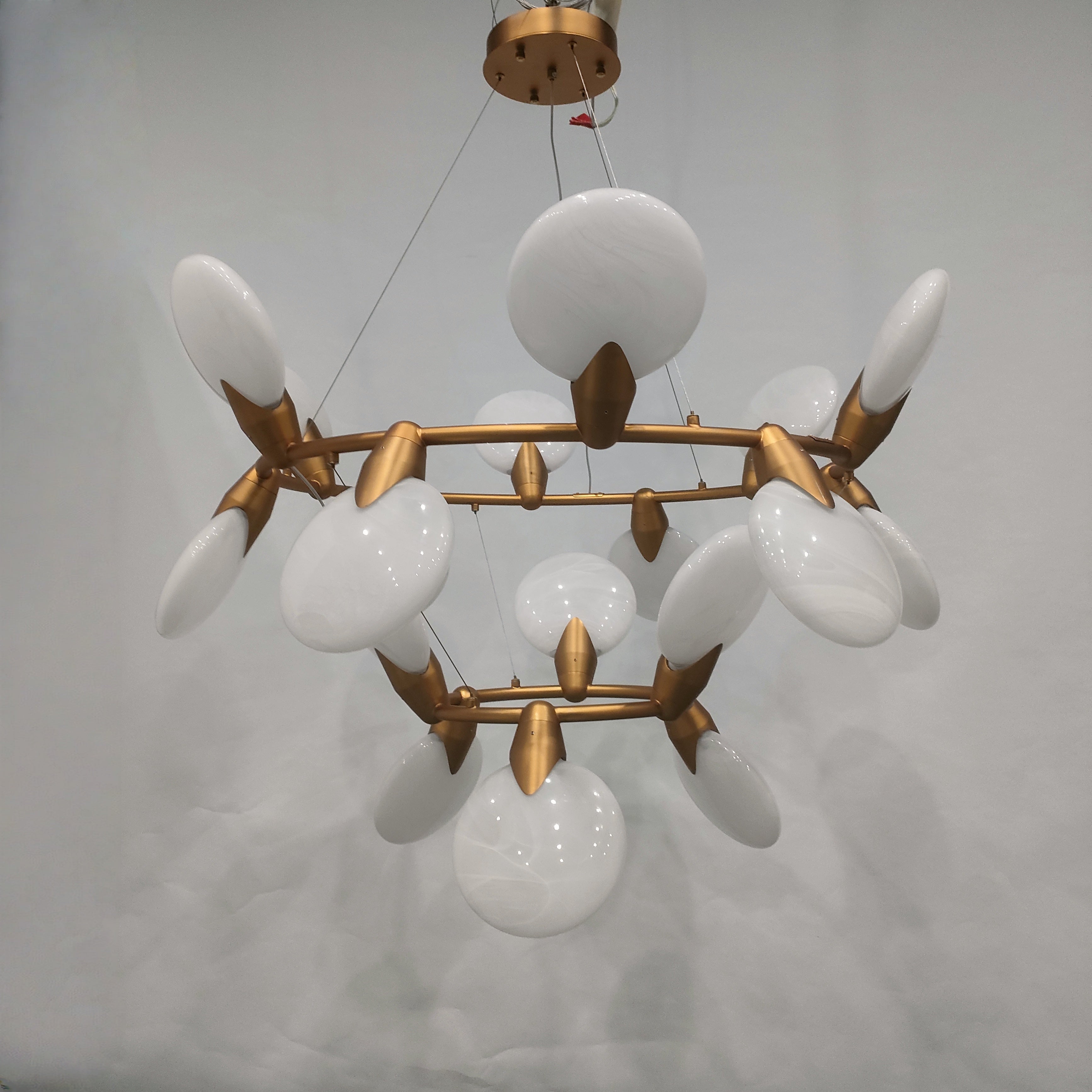 Lyla 2-Tiered Halo Chandelier