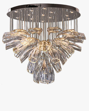 Aria Flower Glass Foyer Chandelier