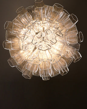 Aria Flower Glass Foyer Chandelier