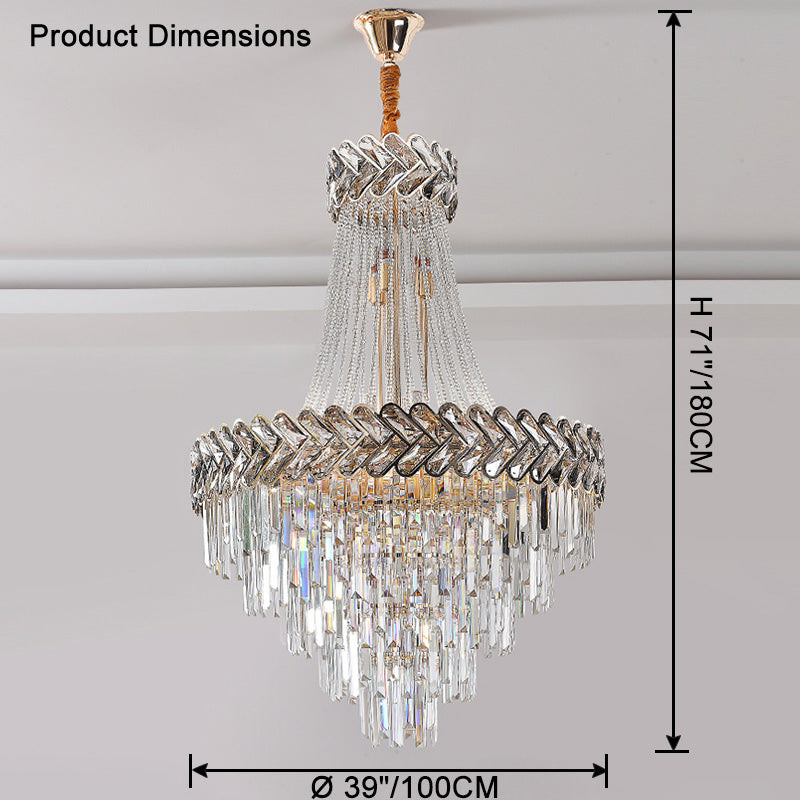 Aria Tiered Crystal Chandelier