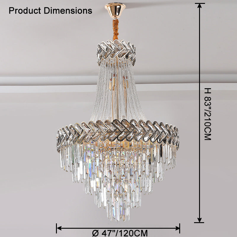 Aria Tiered Crystal Chandelier