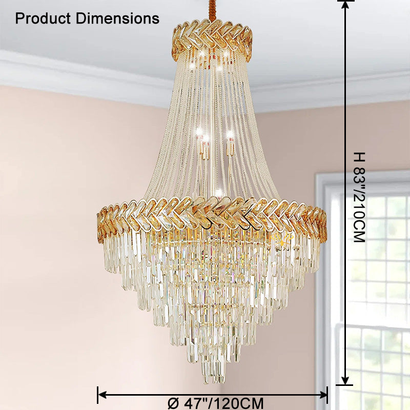 Aria Tiered Crystal Chandelier