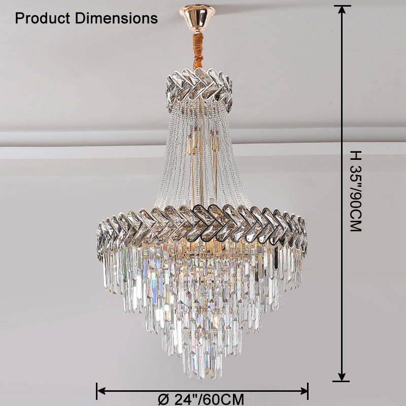 Aria Tiered Crystal Chandelier