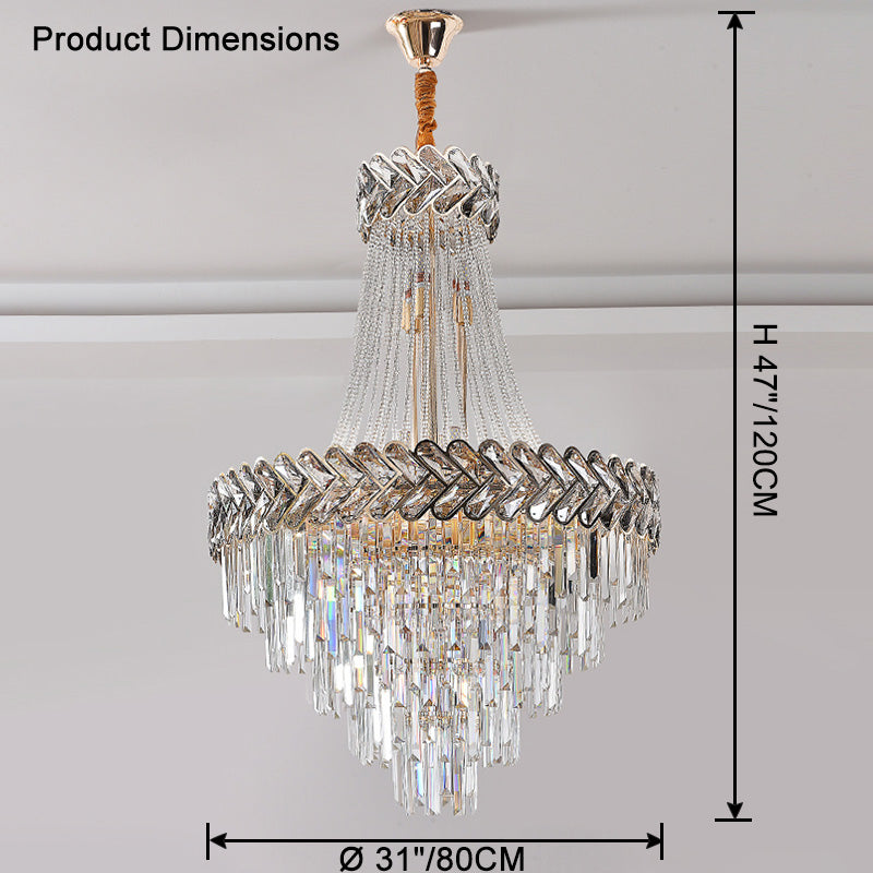 Aria Tiered Crystal Chandelier