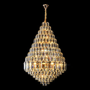 Aria Tiered taper Crystal Foyer Chandelier