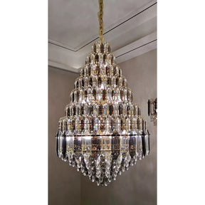 Aria Tiered taper Crystal Foyer Chandelier