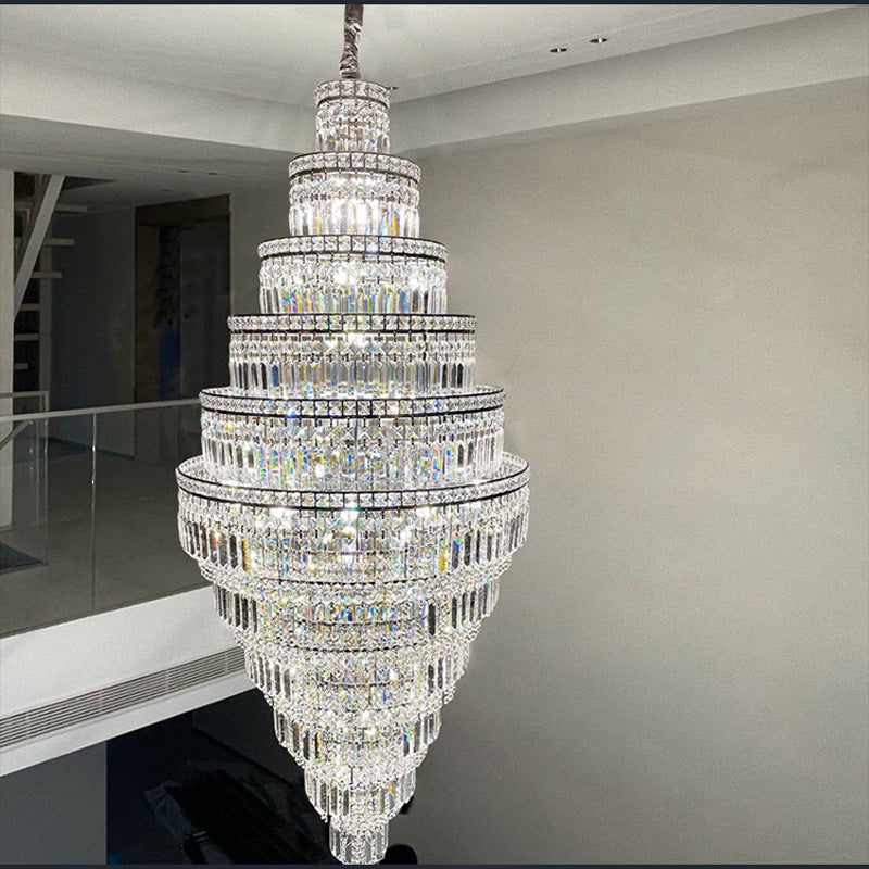 Aria Large Tiered Crystal Chandelier