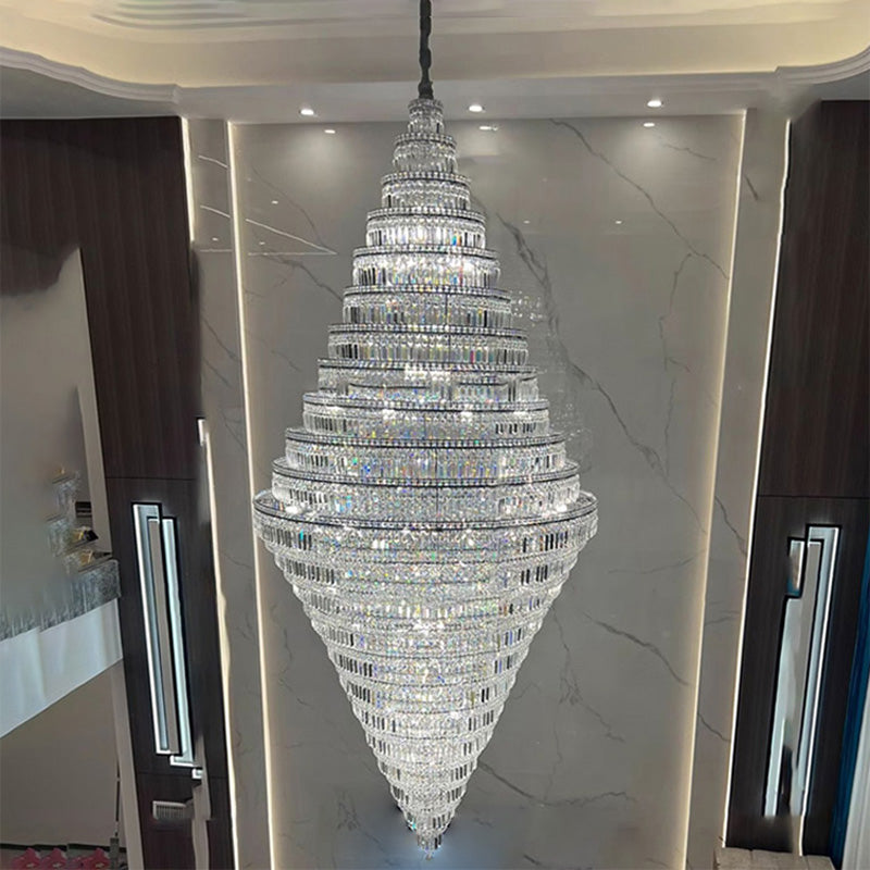 Aria Large Tiered Crystal Chandelier