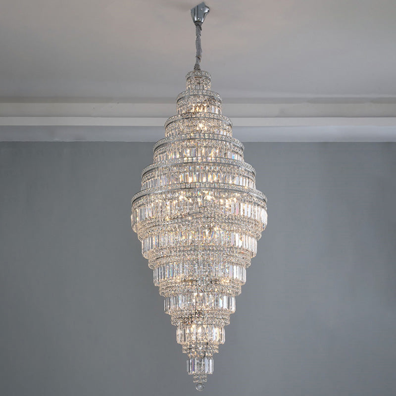 Aria Large Tiered Crystal Chandelier
