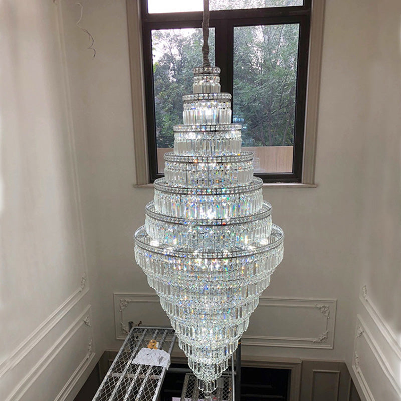 Aria Large Tiered Crystal Chandelier