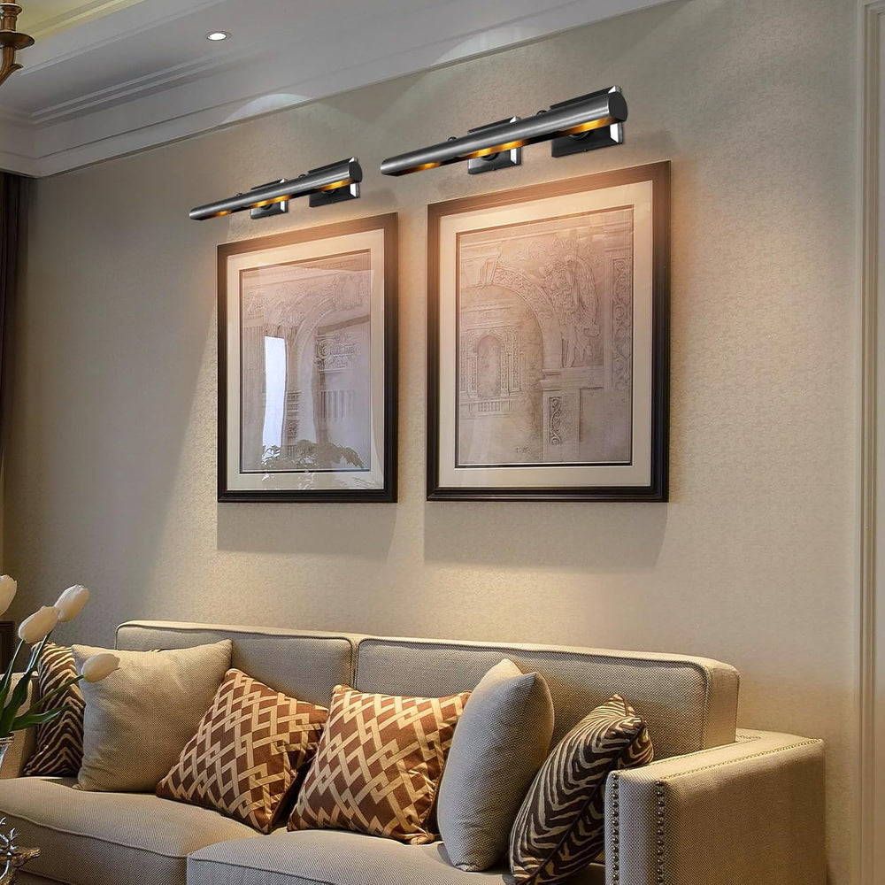 24-Inch Hardwired Brass Picture Light with Dimmable LEDs