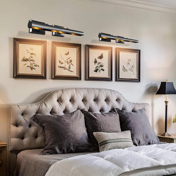 24-Inch Hardwired Brass Picture Light with Dimmable LEDs