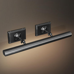 24-Inch Hardwired Brass Picture Light with Dimmable LEDs