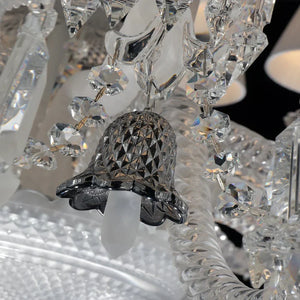 24 Lights Premium Crystal Chandelier with Lampshades - Arialamps