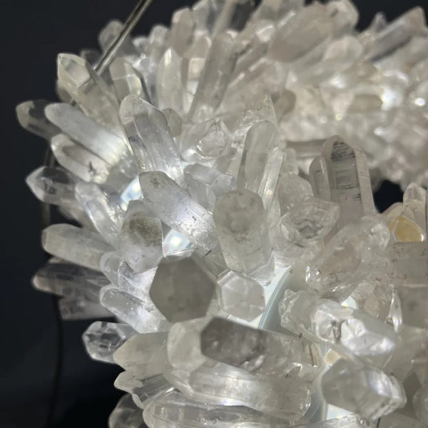 24'' Square Modern Geode Quartz Crystal Chandelier - Arialamps